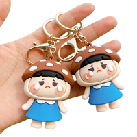 Porte-clés mousquetons promotionnels anime en gros, logo personnalisé 2D/3D en caoutchouc, écologiques, personnalisables, étanches et légers