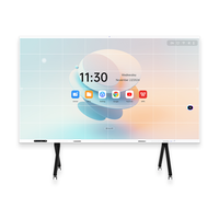 Pantalla LED para Conferencias, Pantalla Táctil de 108, 136, 163 Pulgadas, Software con Función de IA, Pantalla LED Interactiva para Sala de Reuniones, Android