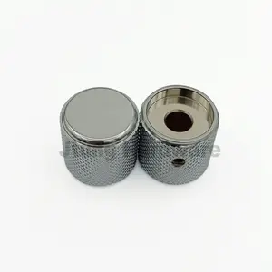 19x19mm High Quality Chrome Plated Knurled Solid Aluminum Metal Electric Guitar Volume Knob