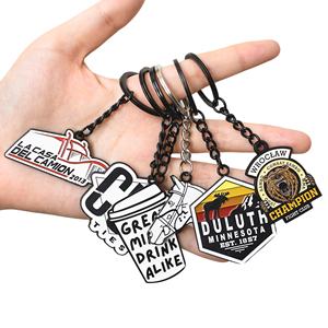 Mayoristas de Llaveros de Metal Esmaltado Personalizados con Diseño y Logotipo a Medida para Colgantes de Bolsos - Product Image 2