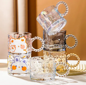 Encantador regalo de Navidad novedad Linda forma 3D dibujos animados Kawaii niños agua <span class=keywords><strong>Anime</strong></span> tazas taza de café de vidrio con mango de conejo - Product Image 2