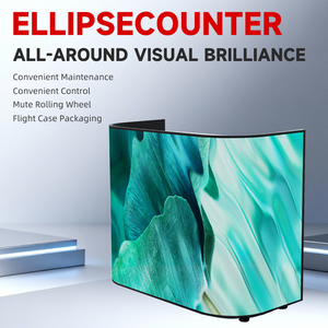 Cabina de DJ con Diseño en Forma de U, Flexible y Resistente, con Protección IP65, para Interiores, con Soporte de Piso, Garantía OEM de 1 Año - Product Image 2