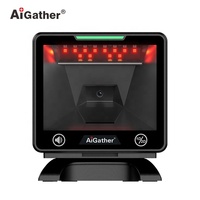 Escáner de Código de Barras de Escritorio con Luz LED Osram 2D de Gran Ventana, Directo de Fábrica, Lector de Códigos QR con Cable USB, Logotipo Personalizable