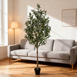 Grand olivier artificiel en <span class=keywords><strong>pot</strong></span>, plante <span class=keywords><strong>bonsai</strong></span>, très réaliste, ornement d'intérieur/extérieur - Product Image 2