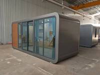 Prêt à l'emploi 20 pieds Apple Pod maison préfabriquée mobile petites maisons Apple cabine bureau avec énergie solaire