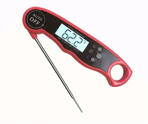 Custom Logo Waterdichte Koken Vlees Voedsel Thermometer Vouw Probe Voor Keuken Koken