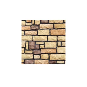 Cheap factory competitive faux stone veneer fencing decorative artificial stone face brick