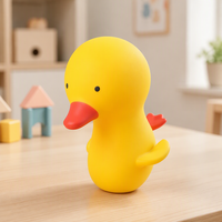 Jouet à presser en forme de canard jaune, jouet sensoriel en TPR souple pour soulager le stress, jouet sensoriel pour enfants et adultes