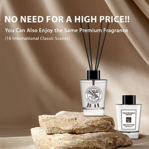 Hot Selling 高級 ホームフレグランスオイル エアフレッシュナー ルームパフュームディフューザー 90ml ボトル リードディフューザーセット スティック付き - Product Image 4
