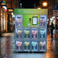 Distributeur de fleurs entièrement automatique à écran tactile personnalisé pour fleurs fraîches