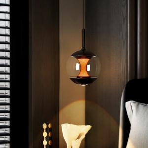 Đèn chùm toàn nhà bằng kính hiện đại của Ý Ánh sáng tối giản toàn phổ Bảo vệ mắt Treo đèn chùm phòng ăn Đèn ngủ - Product Image 4