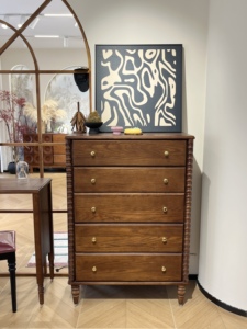 Mueble de Almacenamiento de Madera Maciza Estilo Hepburn, Mueble Auxiliar de Almacenamiento para el Hogar - Product Image 6