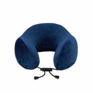 Oreiller de voyage en forme de U en mousse à mémoire de forme tricotée pour le cou, idéal pour l'avion, la voiture et le bureau - Product Image 2