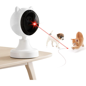 Juguete Clásico Ecológico de Plástico para Gatos con Puntero Láser Automático, Recargable por USB-C, Modo Dual, Encendido/Apagado Automático, Rangos Ajustables - Product Image 1
