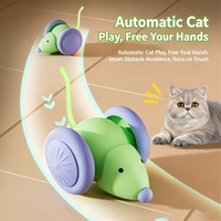 Nouveau jouet transfrontalier pour animaux de compagnie : Souris électrique intelligente, voiture de course, plume et laser pour chat, pour l'auto-entretenissement et le soulagement de l'ennui
