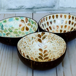 Tazón de coco con incrustaciones de perlas naturales de Vietnam personalizado de alta calidad desechable para regalo al por mayor para seres queridos - Product Image 4