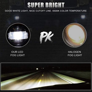 LLevo Feux antibrouillard LED de 3,5 pouces avec DRL blanc et clignotant ambre, feux antibrouillard LED pour <span class=keywords><strong>Ford</strong></span> Mustang - Product Image 4