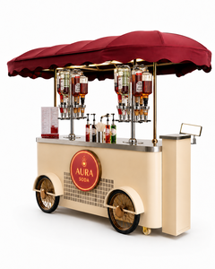 Carrello Mobile Personalizzato per Bevande con Tettoia, Chiosco Commerciale per Succhi e Bevande, per Eventi in Centro Commerciale, Vendita di Bubble Tea e <span class=keywords><strong>Limonata</strong></span> - Product Image 1