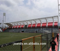 Structure en acier préfabriquée, ossature légère en treillis, auvent de tribune pour stade sportif, bâtiment métallique pour football ASTM Andy