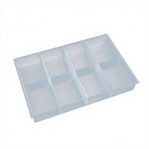 Boîte <span class=keywords><strong>de</strong></span> <span class=keywords><strong>rangement</strong></span> en PP transparente sans couvercle à 8 compartiments pour pièces numériques, accessoires, plateau <span class=keywords><strong>de</strong></span> <span class=keywords><strong>rangement</strong></span>, matériel, boîte à <span class=keywords><strong>vis</strong></span>, <span class=keywords><strong>rangement</strong></span> durable - Product Image 4