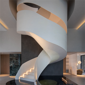 <span class=keywords><strong>Escaleras</strong></span> <span class=keywords><strong>helicoidales</strong></span> para interiores <span class=keywords><strong>de</strong></span> <span class=keywords><strong>diseño</strong></span> moderno y personalizado, peldaños <span class=keywords><strong>de</strong></span> madera duraderos con reducción <span class=keywords><strong>de</strong></span> ruido y superficie antideslizante para villas - Product Image 5