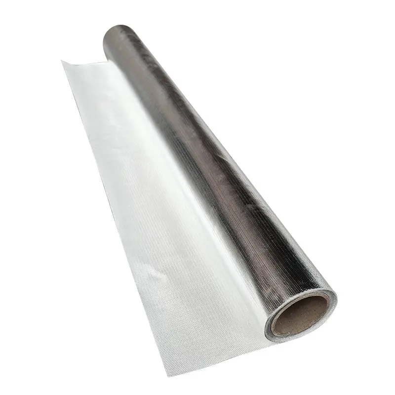 Tela de fibra de vidrio recubierta de papel de aluminio de aislamiento térmico ignífugo de buena calidad más barata