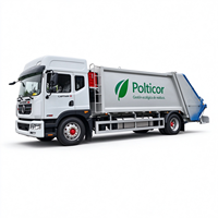 Camion compacteur de déchets Dongfeng Dolica D9 4x2 de 16 mètres cubes à chargement arrière, 230 CV, Euro 6
