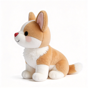 Peluche chien <span class=keywords><strong>Corgi</strong></span> Kawaii en gros, personnalisable, de haute qualité, douce et moelleuse, pour enfants - Product Image 4