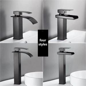 Phong cách Châu Âu Brass thác nước vòi phòng tắm nhiều màu sắc lưu vực vòi phun phẳng vòi phun thẳng rộng vành vòi phun - Product Image 5