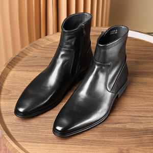 Zapatos Oxford de Hombre Británicos, Impermeables, de Cuero Genuino, Punta Cerrada, Hechos a Mano, para Boda, Formales, Casuales de Negocios, Antideslizantes, con Hebillas y Correas - Product Image 3