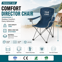 Chaises de camping pliables avec dossier, personnalisables avec logo, pour la pêche, la randonnée et les activités de plein air, imprimées pour la promotion