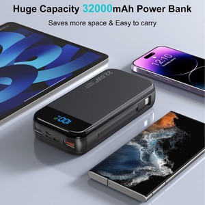 <span class=keywords><strong>2026</strong></span>년 베스트셀러 제품 듀얼 USB 대용량 20000mAh 내장 케이블 야외용 휴대용 충전기 슬림 USB 보조배터리 - Product Image 3