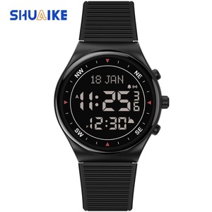 Montres de pèlerinage islamiques, montres Azan musulmanes, montres étanches à bracelet en silicone, vente en gros d'usine, logo personnalisé - Product Image 6