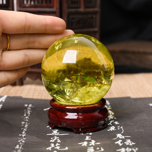 High Quality Natural Congo Citrine Sphere Polished <b>Crystal</b> Sphere for Fengshui Decoration - Product Image 4