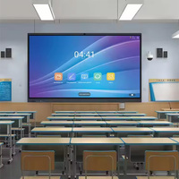 Tableau blanc interactif intelligent ETTO Android 14 pour TV, 55, 65, 75, 86 pouces, 4+32 Go, 8+128 Go, écran LCD numérique pour l'école