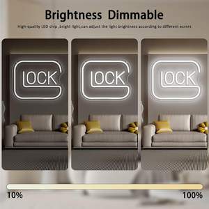 Enseigne néon LED dimmable alimentée par USB pour la décoration murale de la maison et des centres commerciaux - Idéal pour la décoration de la grotte du gamer, de la chambre, de la salle de jeux, du bar et comme cadeau - Product Image 6