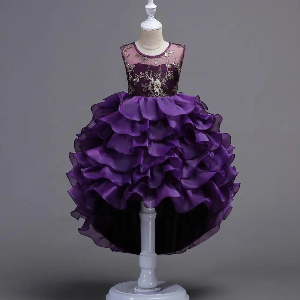 Fille Robe 2019 Sans Manches Robes Enfant Filles Vêtements De Fête Princesse Robes Nina 5 6 7 8 ans Robe d'anniversaire De Noël