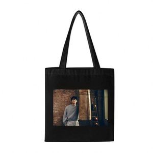 Sacs fourre-tout promotionnels en toile de coton vierge pour courses et sacs à chaussures pour Kpop - Product Image 1