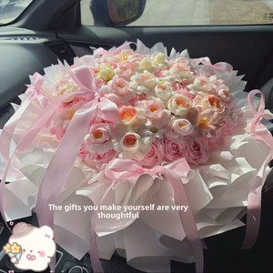 Bouquet de <span class=keywords><strong>fleurs</strong></span> artificielles éternelles 2026 fait main DIY – Cadeau d'anniversaire pour fille, Saint-Valentin, remise de diplôme, ou nouvelle maison - Product Image 3
