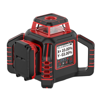 Niveau laser rotatif professionnel CRL-340P à faisceau vert auto-nivelant à 360 degrés avec récepteur, télécommande et mallette de transport