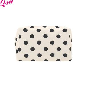 Pochette à cosmétiques en coton avec logo privé personnalisé Trousse de maquillage légère pour femmes - Product Image 2