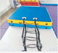 Nouvelle vente chaude fête flottante divertissement de loisirs aquatiques pour 3-6 personnes antidérapant quai gonflable de haute qualité