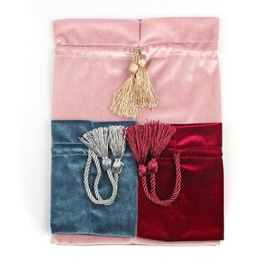 Bolsa de Almacenamiento de Joyería y Cosméticos de Terciopelo con Logotipo Personalizado OEM, Bolsa Pequeña de Algodón con Cordón para Guardar Dulces y Alimentos - Product Image 4