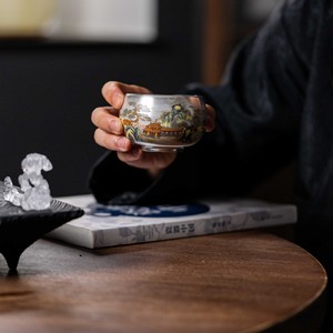 Taza de té plateada redonda individual para juego de té Kung Fu, uso doméstico, regalo sin tapa, origen Dehua, material de plata de ley. - Product Image 2