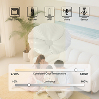 Lampe d'intérieur montée en surface 24w avec 3 ans de garantie Plafonnier LED en fer au design tendance avec télécommande