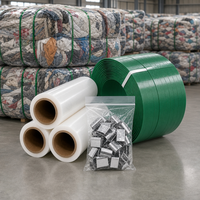Kit de cerclage et d'emballage pour vêtements YISHI, sangles PET robustes et film LLDPE avec outils