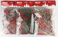Papier de soie déchiqueté en raphia doré de Noël, mélange de matières pulpeuses pour l'impression, les décorations de fête et les boîtes cadeaux