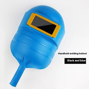 Máscara de soldadura de prevención de salpicaduras de mano resistente a impactos de alta calidad Máscara de soldadura de plástico negro - Product Image 4