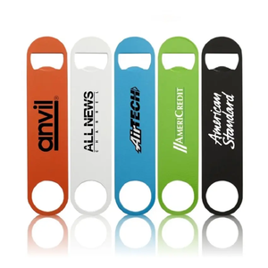 Stainless Steel Straight Plate Bottle Opener Custom <strong>Dip</strong> Plastic Printing Color Beer Bottle Opener Custom New Home Bottle Opener - Product Image 5