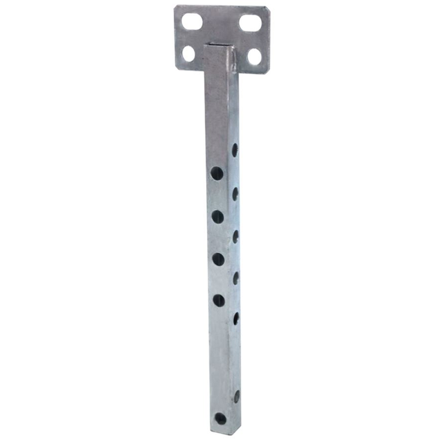 Steel Telecom Pole Support Bracket Clamp with Pre-Drilled Holes and Hanging Mount Options for Power Accessories